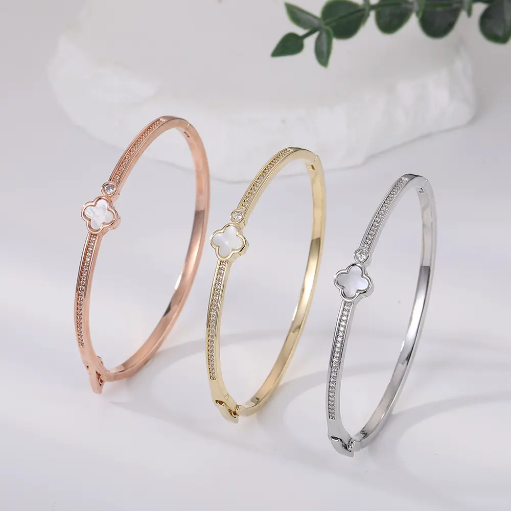 韩版天然贝母四手镯时尚简约不掉色手饰女轻奢手链