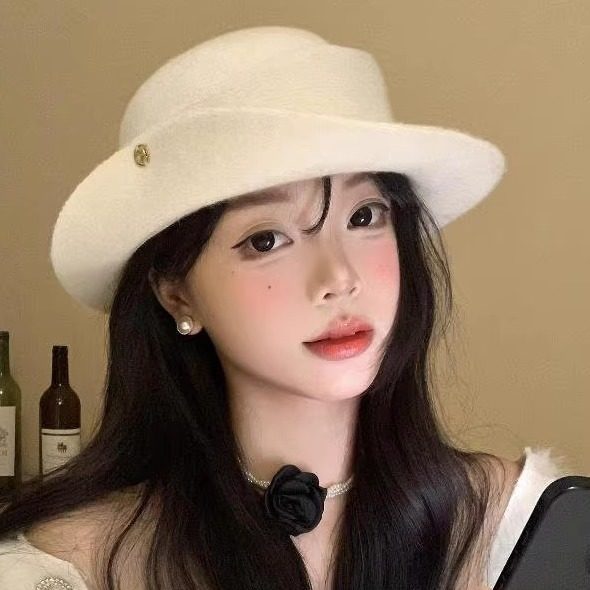 中式风优雅礼帽女秋冬法式复古优雅气质卷边贝雷帽名媛千金风帽子,服饰配件/皮带/帽子/围巾,帽子,淘宝优惠券,粉丝福利购,淘宝优惠卷