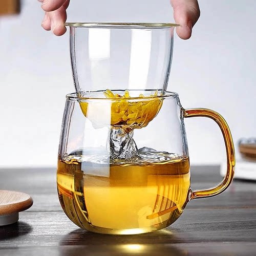 玻璃杯家用茶水分离泡茶茶杯男办