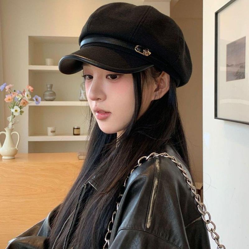 日系复古冬新款八角毛呢贝雷帽鸭舌子女画家复古英伦显脸小八角帽,服饰配件/皮带/帽子/围巾,帽子,淘宝优惠券,粉丝福利购,淘宝优惠卷