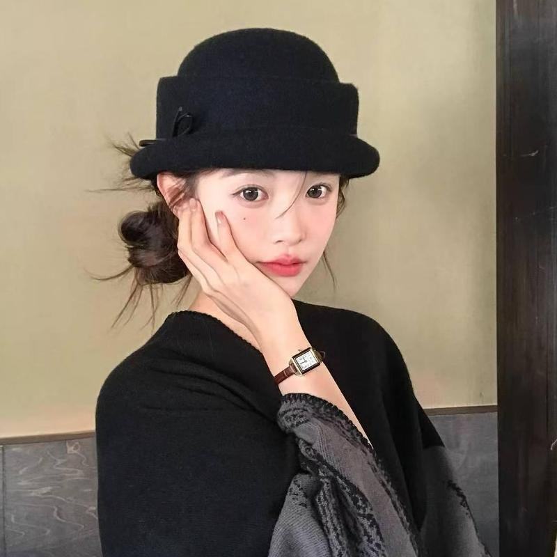 『国风款』帽子女2025新款留洋千金风礼帽风贝雷帽黑色女款渔夫帽,服饰配件/皮带/帽子/围巾,帽子,淘宝优惠券,粉丝福利购,淘宝优惠卷