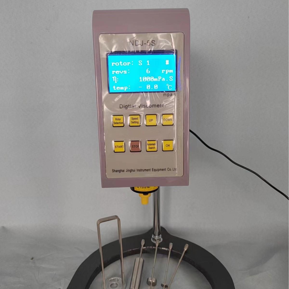 NDJ一5S数显旋转粘度计测量仪涂料油漆墨黏度计液体指针测定仪