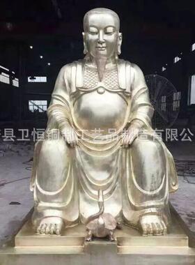 铸铜玄天上帝站像铜佛像纯铜玄武祖师坐像摆件真武大帝寺庙雕塑