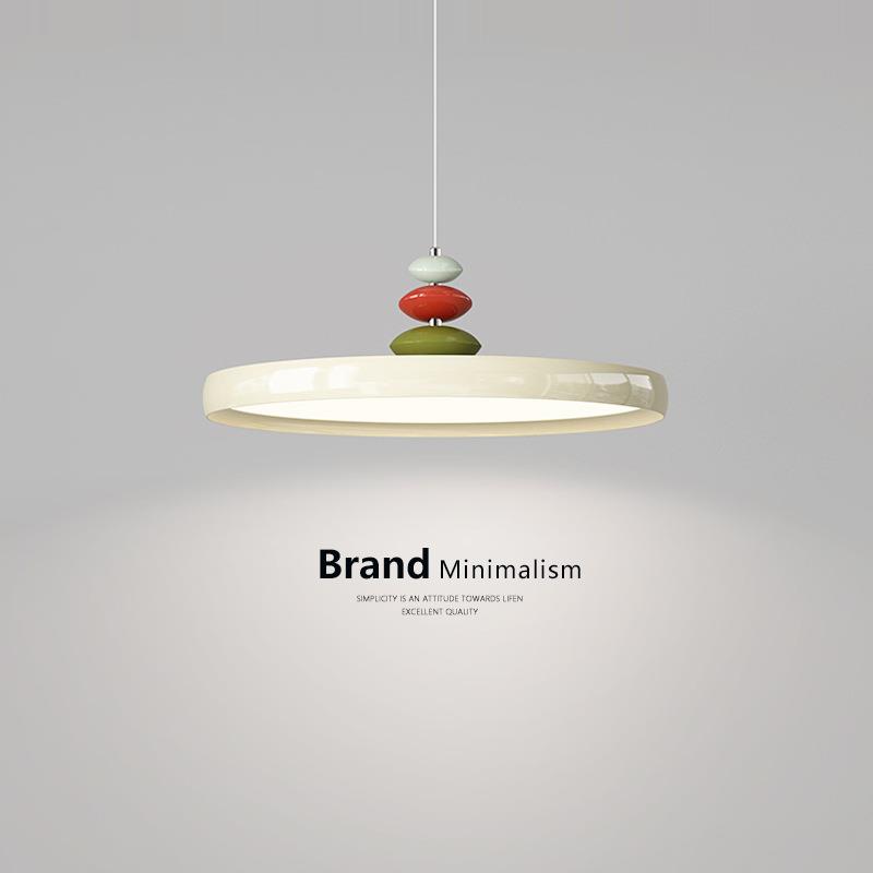 2025新款飞碟餐厅灯现代简约飞盘吊灯餐桌家用高级感奶油风M豆灯