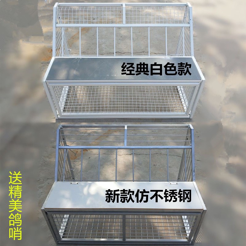 鸽子跳笼不锈钢信鸽跳笼鸽子进出口新款跳门鸽舍鸽棚赛鸽放飞门口