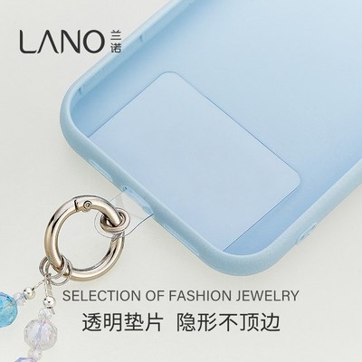 兰诺彩色水晶蝴蝶结手机挂链女串珠手腕挂绳2025新款高级感包挂件
