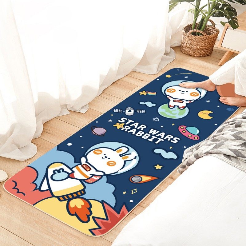 新款卡通动漫床前地毯卧室床边毯长条房间地垫床尾满铺定制可机洗,居家布艺,床边毯,淘宝优惠券,粉丝福利购,淘宝优惠卷