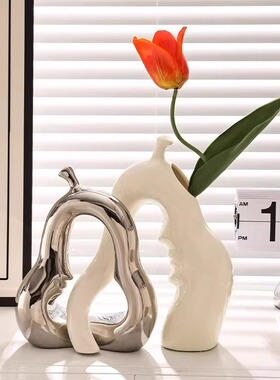 高端小众陶瓷插花无障碍豪华高端家庭电视柜客厅酒柜入口装饰家居