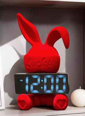 轻奢高档兔子坐姿公仔摆件礼物