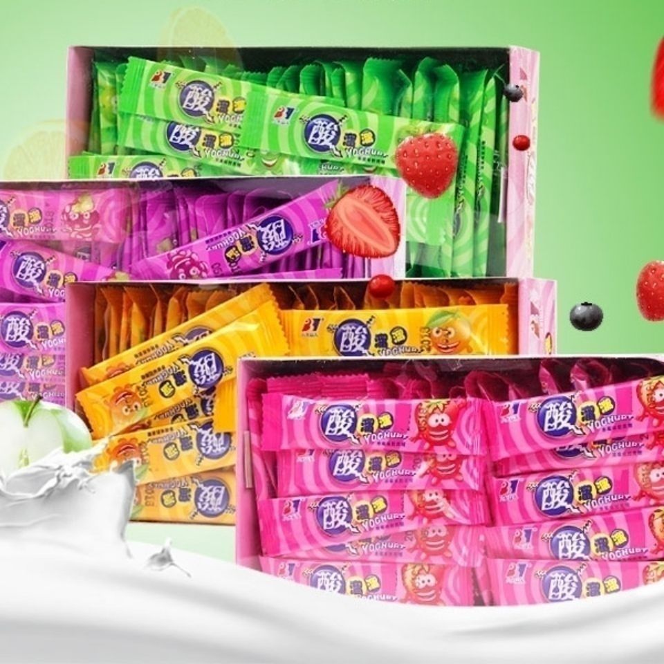 八大山人酸溜溜糖果果味软糖奶糖