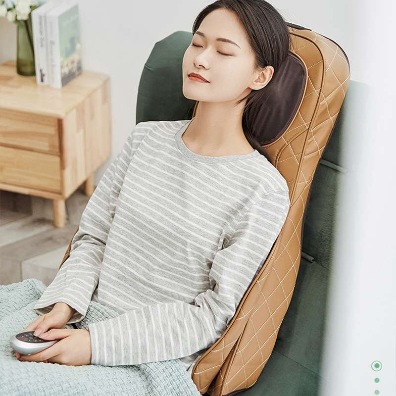 港德按摩靠垫 颈部按摩器按摩垫背部腰部按摩器全身电动按摩椅垫