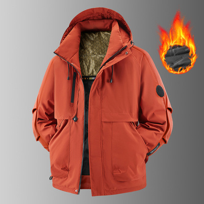 石墨烯百搭防风防水秋冬外套衣服冲锋衣棉衣情侣款二开跨境棉服