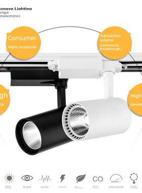 Led射灯简易射灯超亮灯芯轨迹灯服装奶茶店展览照明支持110V12V24