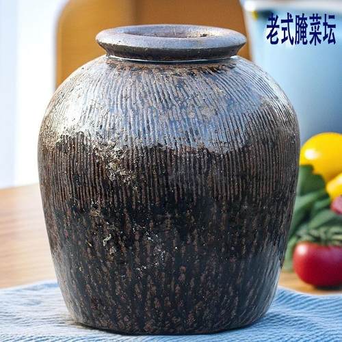 大号泡菜坛腌菜坛咸鱼坛子老罐子酒坛储物罐陶瓷土陶罐无孔咸菜坛