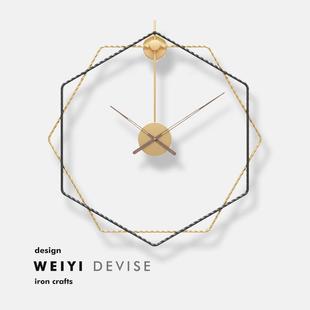 轻奢钟表挂钟客厅高档新款现代简约时尚大气家用饭厅装饰时钟挂墙