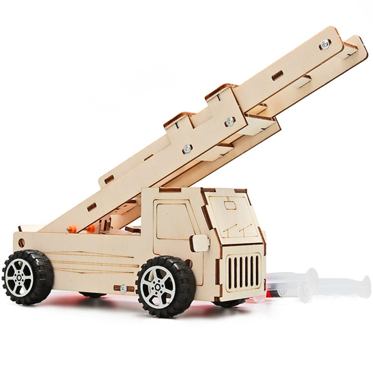 消防云梯车科技小制作儿童科学实验教玩具小学生diy手工材料