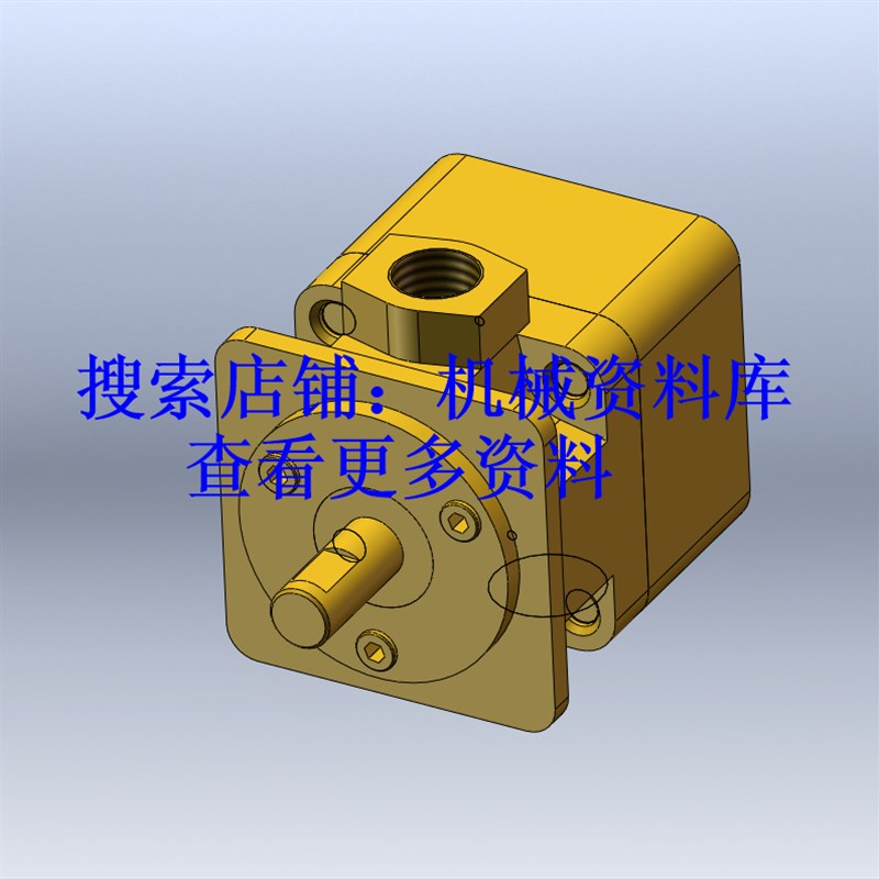 叶片泵模型3D图纸SolidWorks设计参考资料【262】