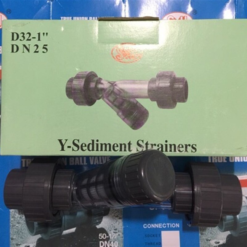 台湾协羽SH牌Y型PVC过滤器upvc透明Y型过滤器国标 日标,美标DN25