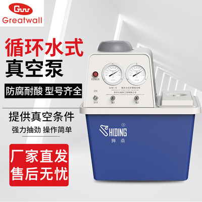 郑州长城循环水式多用真空泵实验室狮鼎耐酸耐碱SHB-IIIS台式立式