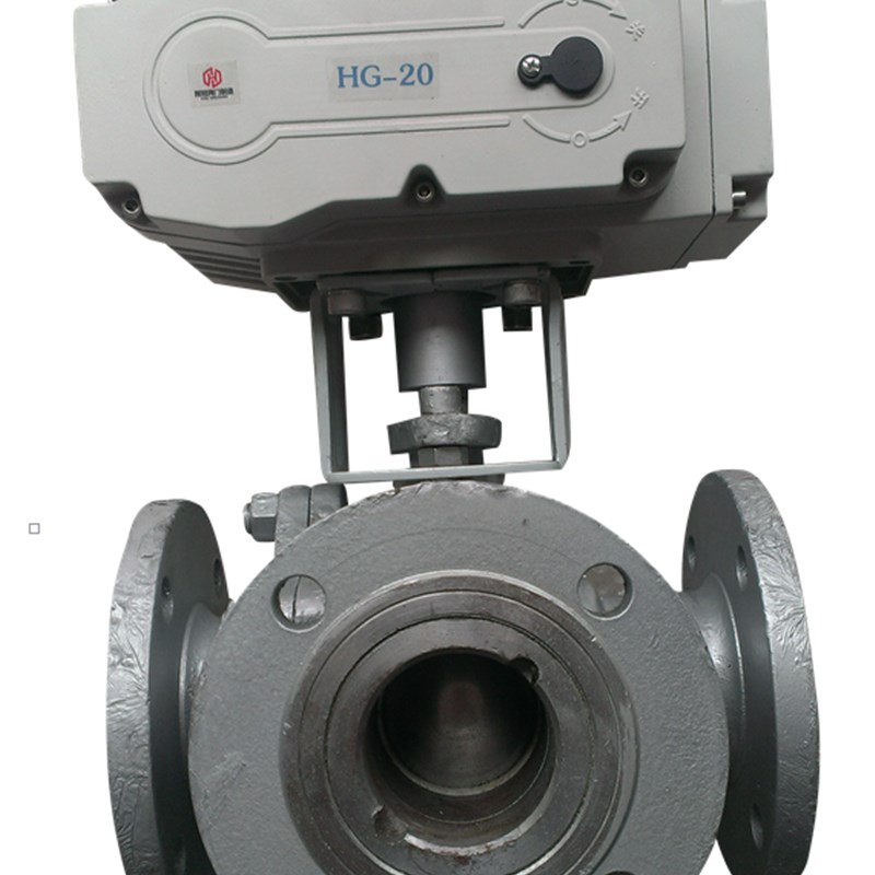 电动法兰三通球阀Q944F/945F水气油品管道分/合流切换型调节阀门