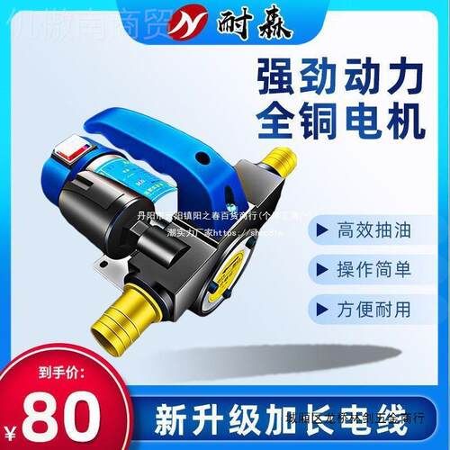 抽油泵电动柴ZDA油212v伏4v220v加油自泵抽油加油小型机大吸功率