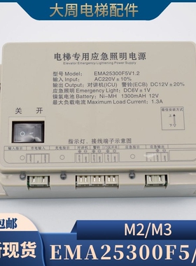 电梯应急照明电源EMA25300B9 M2 M3江南快速EMA25300F5西子奥的斯