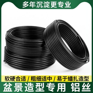 盆造型盘专铝丝铝线扎铝用丝线蟠扎园艺铁丝卉罗松景花定汉型吕丝