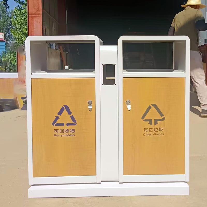 户外垃圾桶果皮箱室外干湿分类不锈钢垃圾箱环卫大号分类垃圾桶