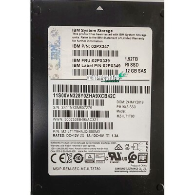IBM V7000F 02PX347 02PX339 02P