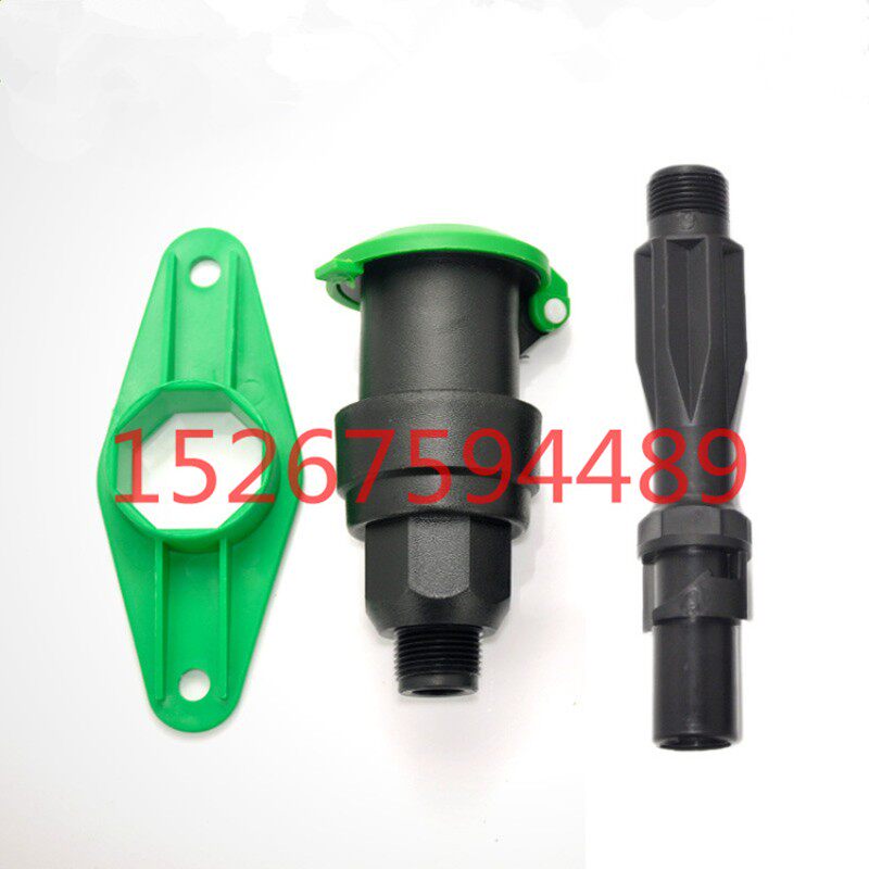 全新料1寸DN25塑料外丝快速取水阀P-33方便体/园林取水器/插杆