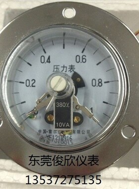 雷尔达电接点压力表YX60ZT 1mpa轴向带边真空表010mpa全规格
