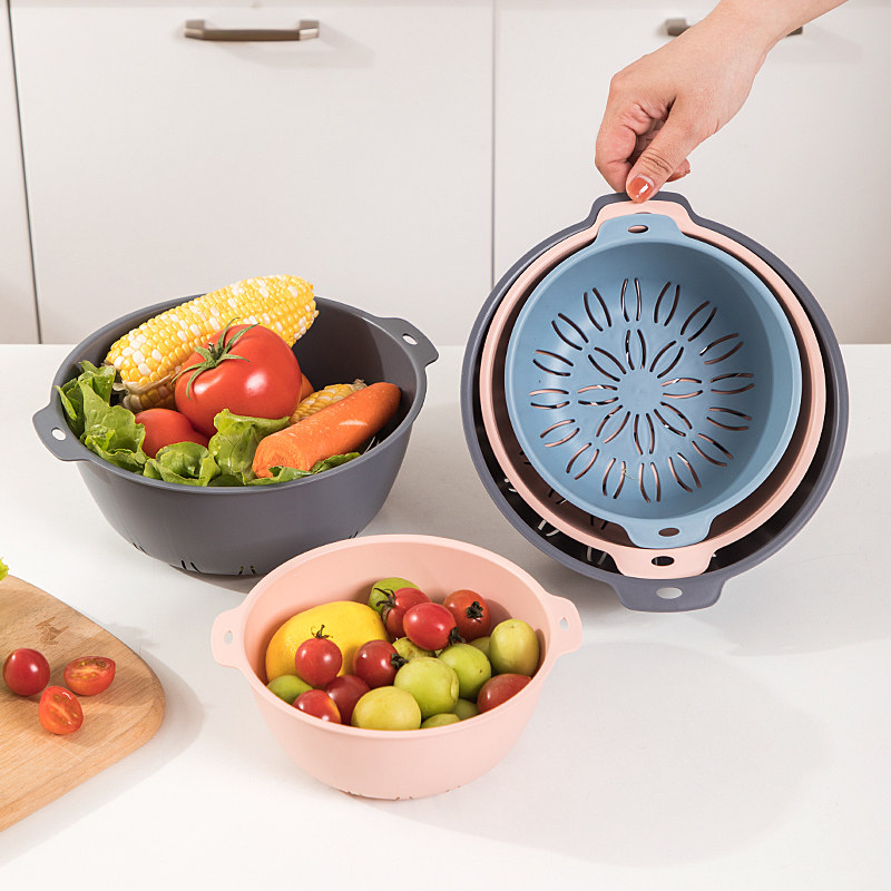 圆形沥水篮镂空洗菜篮塑料篮子厨房用品洗菜盆水果篮单层沥水菜篮,厨房电器,商用制热电器配件,淘宝优惠券,粉丝福利购,淘宝优惠卷