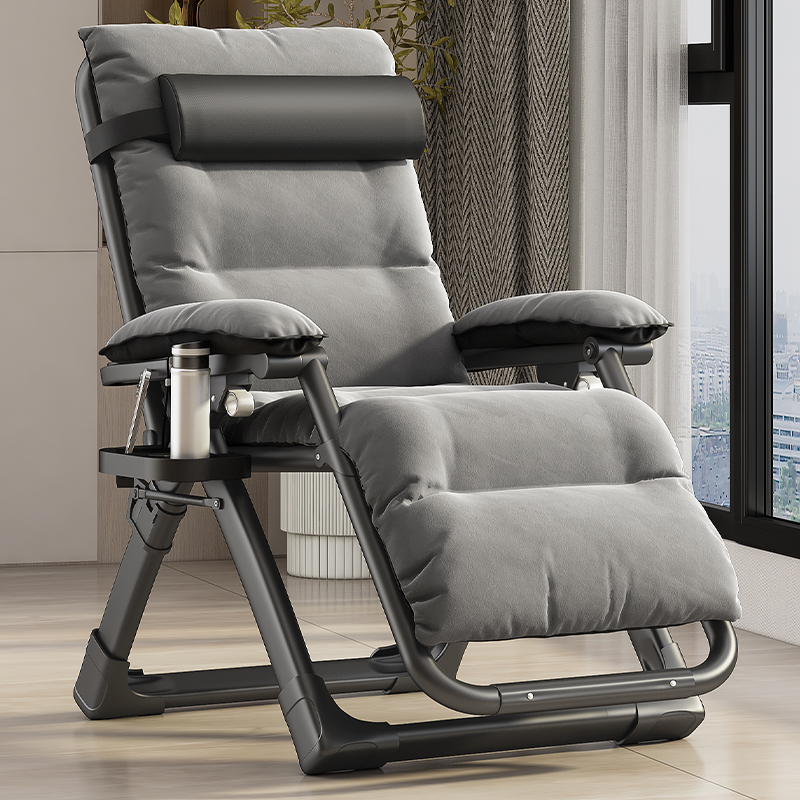 躺椅折叠午休躺坐两用靠背椅子老人家用办公懒人睡椅结实耐用可携
