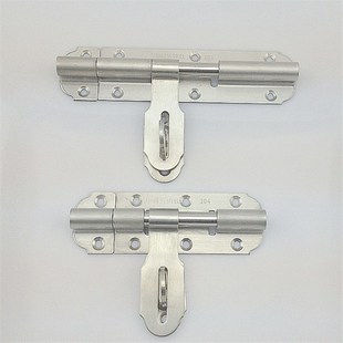 304不銹鋼插銷 金屬門插銷5寸7寸不銹鋼插銷 帶鎖插銷 不銹鋼插銷
