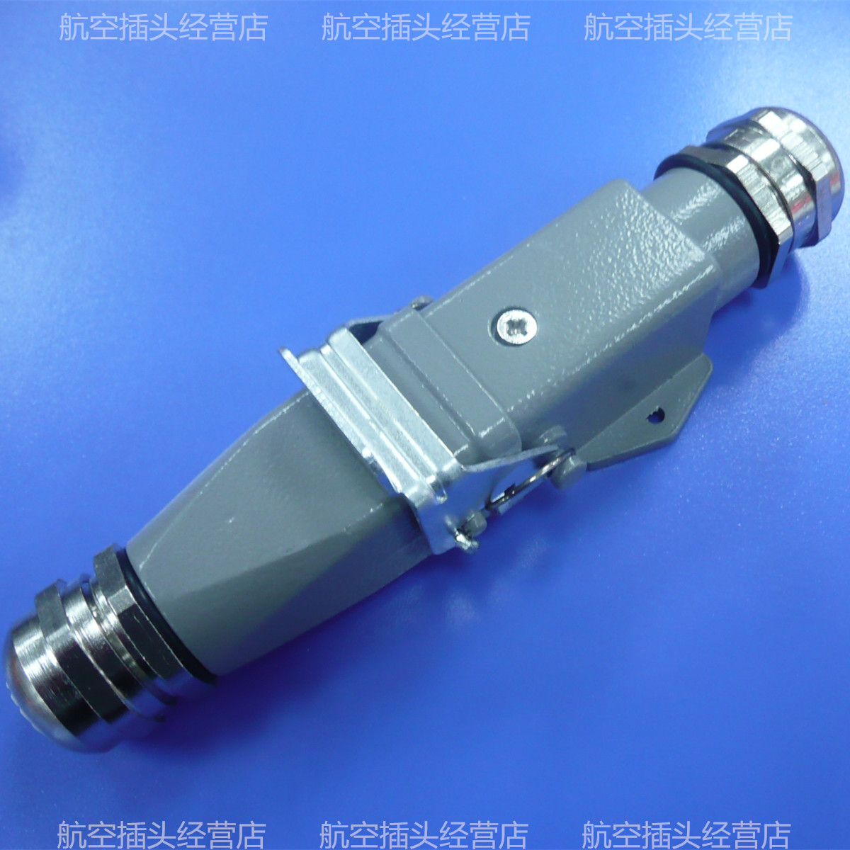 矩形插头 重载连接器 HA-004 4+PE 5芯 热流道插头接插件 对接式