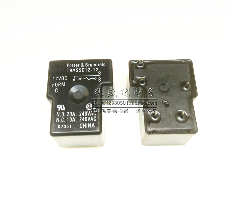 全新原装泰科继电器T9AS5D12-12 12VDC 5脚代替G8P-1C4P-12VDC