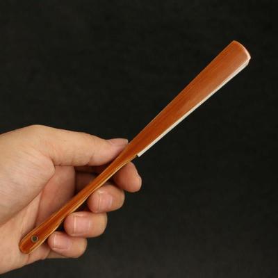 安吉名家王伟本工精工制作老玉竹纯手工精工制作6寸文人折扇竹扇