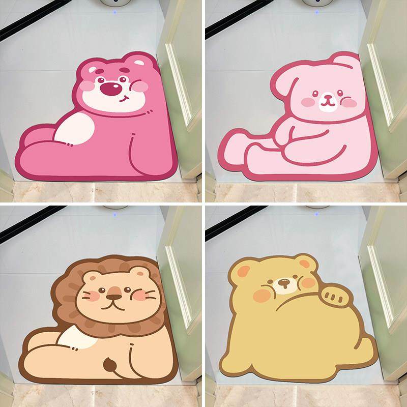 采购产品浴室吸水地垫，浴室门防滑和防污垫，卡通厕所地毯，门垫,居家布艺,家用脚垫,淘宝优惠券,粉丝福利购,淘宝优惠卷