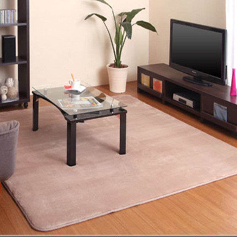 简约现代珊瑚绒客厅茶几地毯短绒耐脏卧室床边地毯定制飘窗阳台垫
