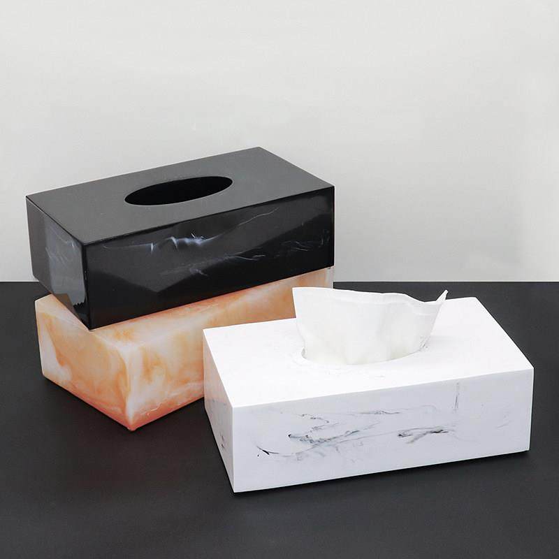 北欧轻奢酒店大理石纹纸巾盒餐巾盒家居装饰收纳卫生纸盒样板房摆,收纳整理,纸巾盒,淘宝优惠券,粉丝福利购,淘宝优惠卷