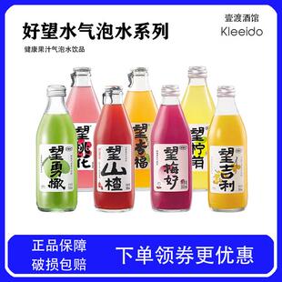 新货望山楂望杏福桃花柠萌梅好果汁气泡水饮料幸福健康结婚