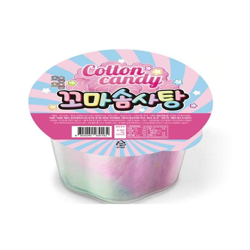 新日期韩国进口零食YEM棉花糖迷你杯装彩虹棉花糖网红糖果喜糖儿