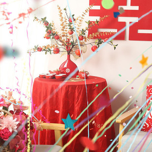 手抛彩带拉花彩条拉炮礼炮婚礼气氛道具丝带生日喷筒手持结婚礼花