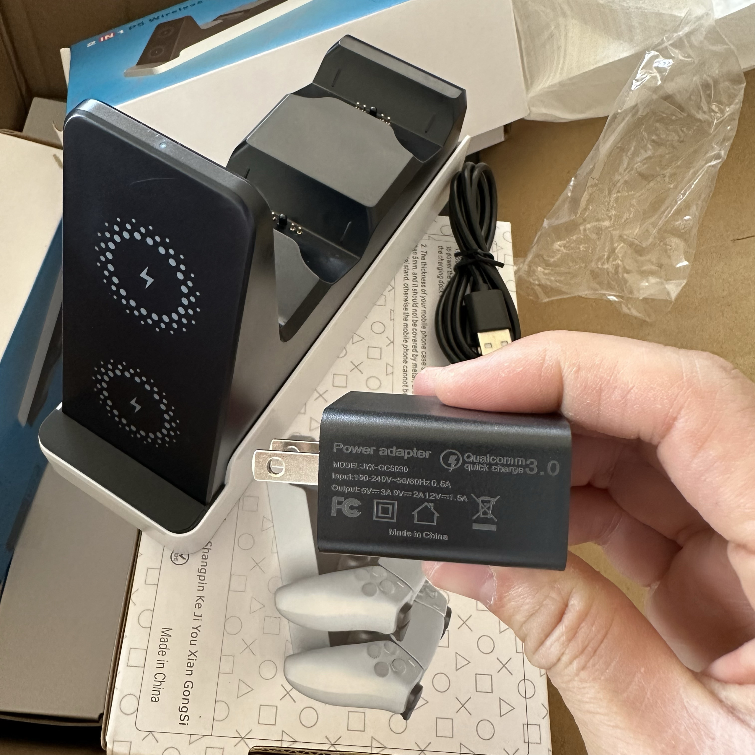 库存全新ps5二合一快充座