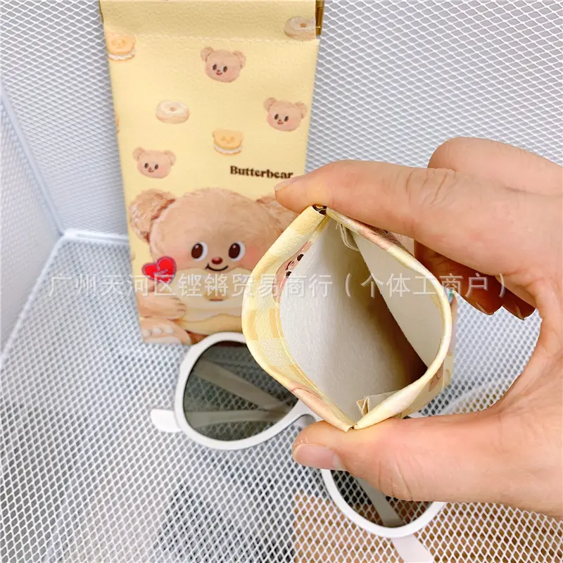 眼镜收纳袋女抗压墨镜近视眼镜收纳袋可爱零钱包