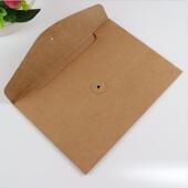 超厚牛皮纸文件袋A4A5横式 空白档案袋线扣资料袋定制