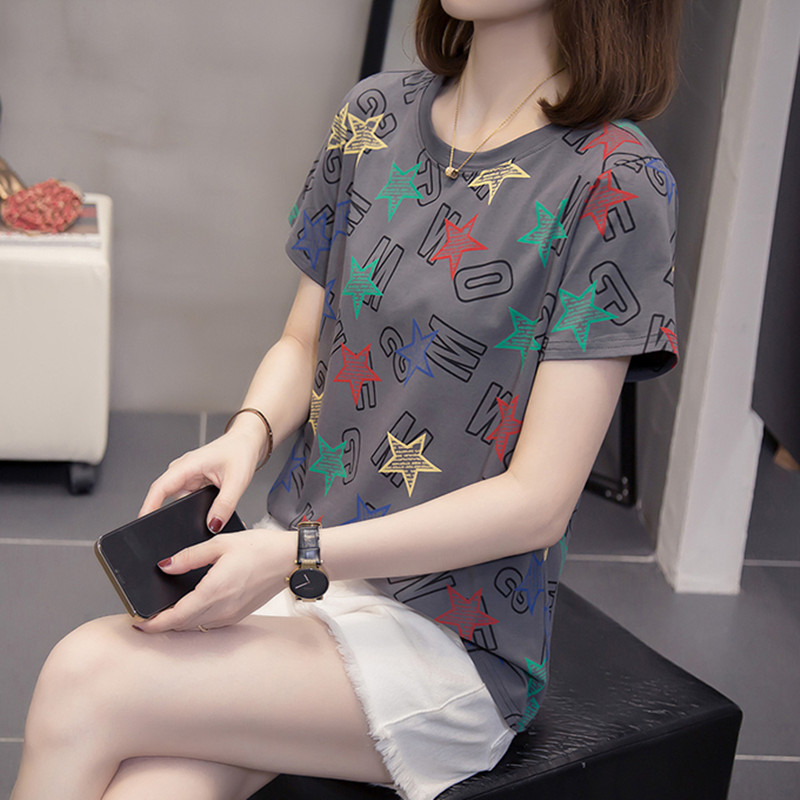 大码女装2025年新款夏季宽松遮肚藏肉减龄洋气上衣胖妹妹短袖t恤