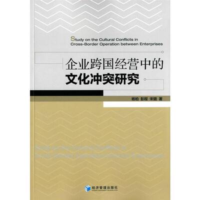 企业跨国经营中的文化冲突研究杨柏，彭程，宋璐著