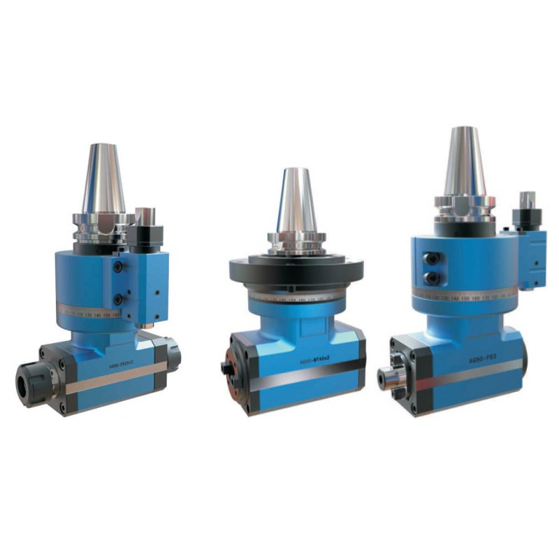 高精度角度头侧铣头AG90-ER32加工中心直J角头90度直角侧铣头1-20