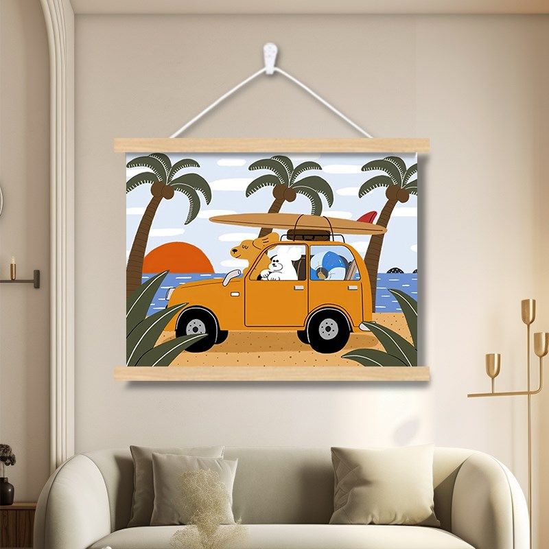 电表箱盒a遮挡装饰挂画开关闸配弱客厅餐厅卧室床头墙壁挂轴装饰